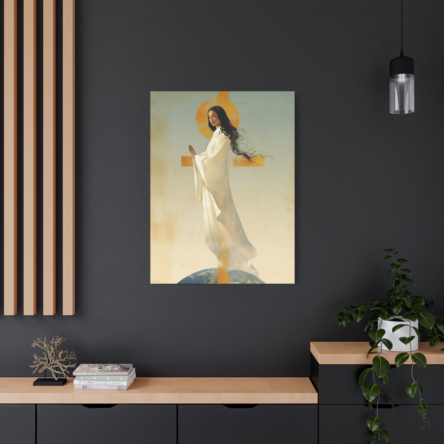 Our Lady of Akita - Mother Mary - Gallery Wrapped Canvas - Print - Religious Art for your Home - Catholic