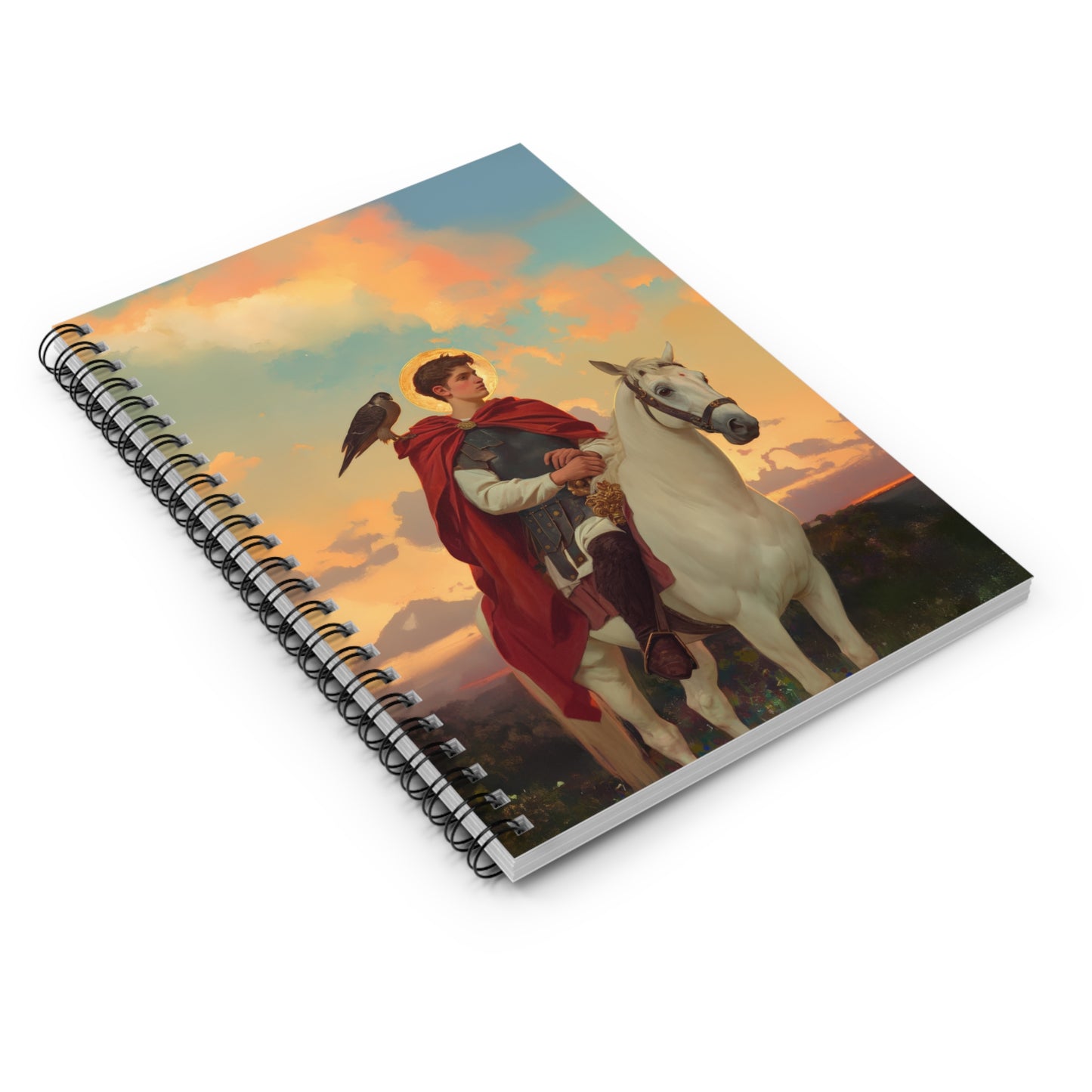 Saint Tryphon - Sanctified Souls Art - Religious Based Notebook - Spiral Notebook