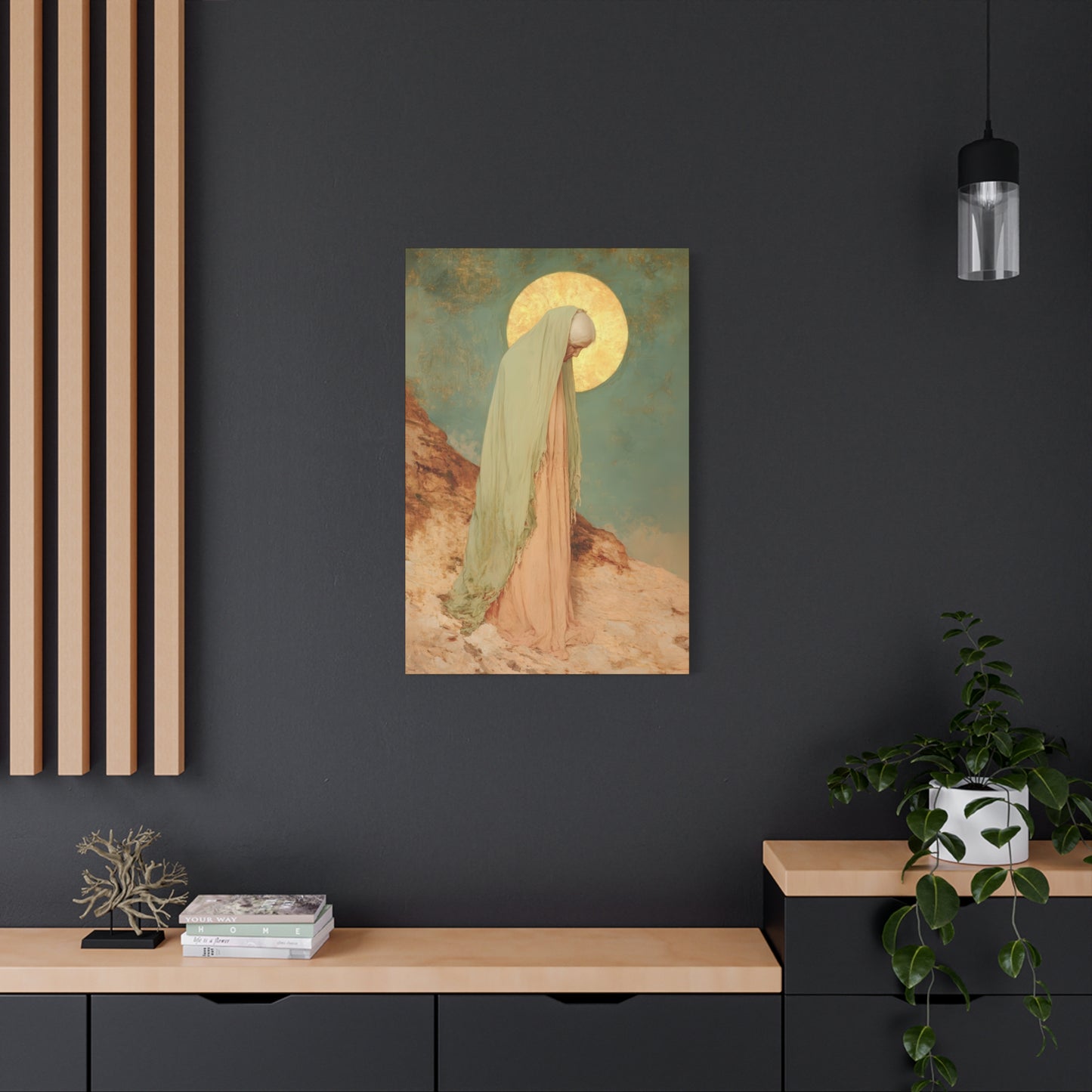 Saint Melania the Elder - Desert Mother - Gallery Wrapped Canvas - Print - Religious Art for your Home - Catholic Art Print