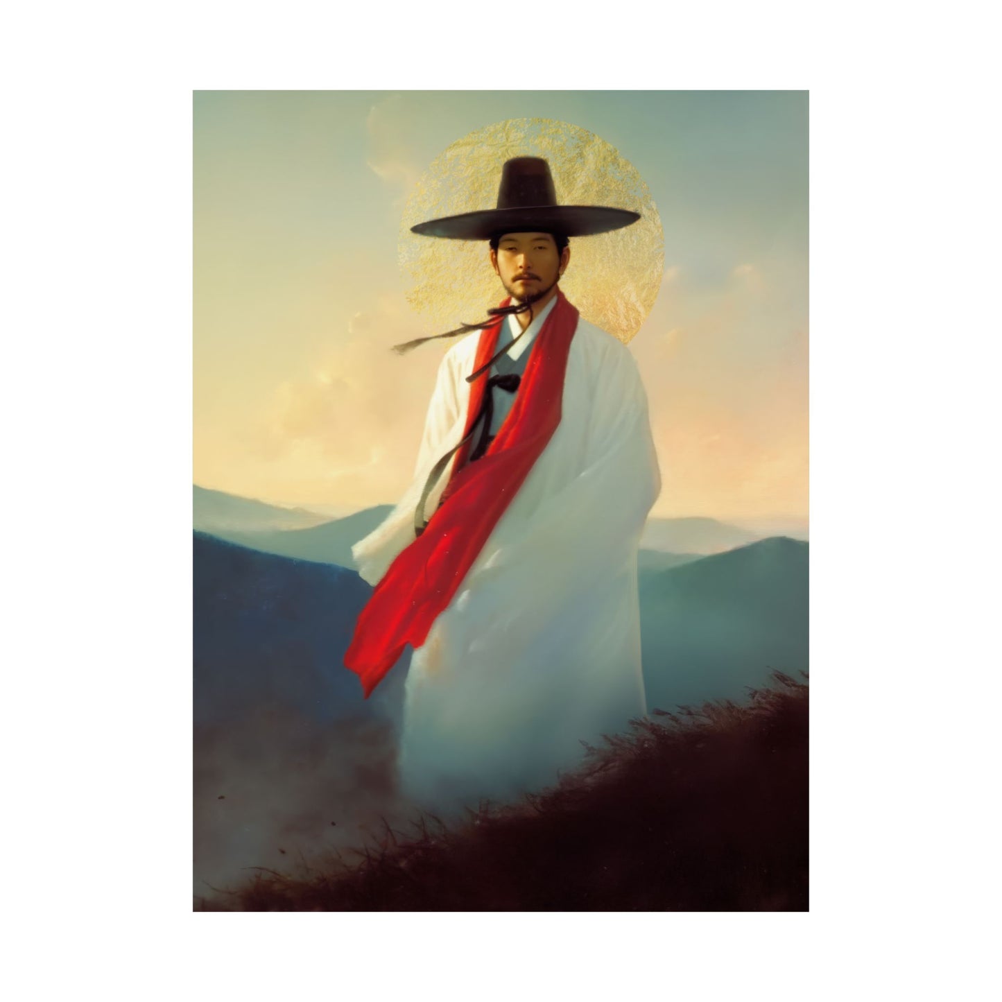 Saint Andrew Kim Taegon -  Sanctified Souls Print - Multiple Sizes - Premium Posters - Catholic Art - Christian Home - Martyr Saint