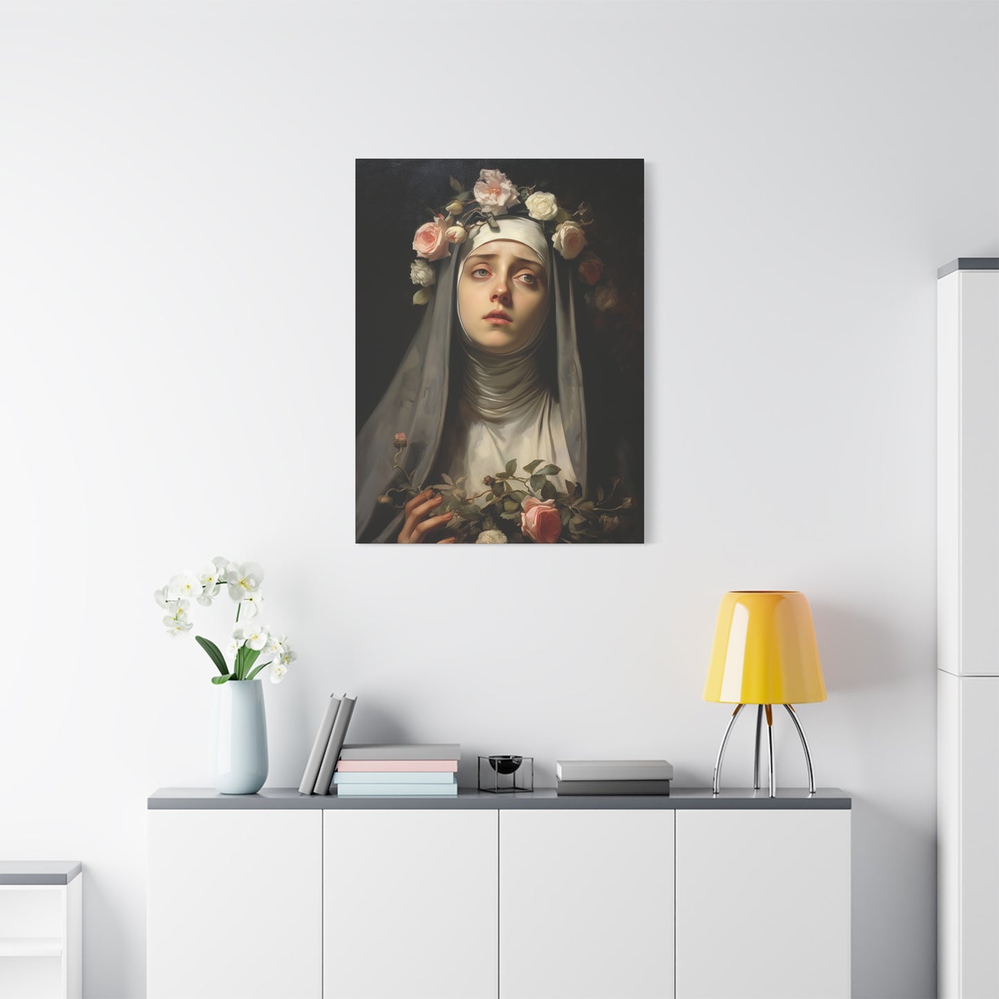 Saint Rose of Lima Canvas Print - Multiple Sizes - Catholic Home art - Museum Wrapped Canvas - Sanctified Souls Print