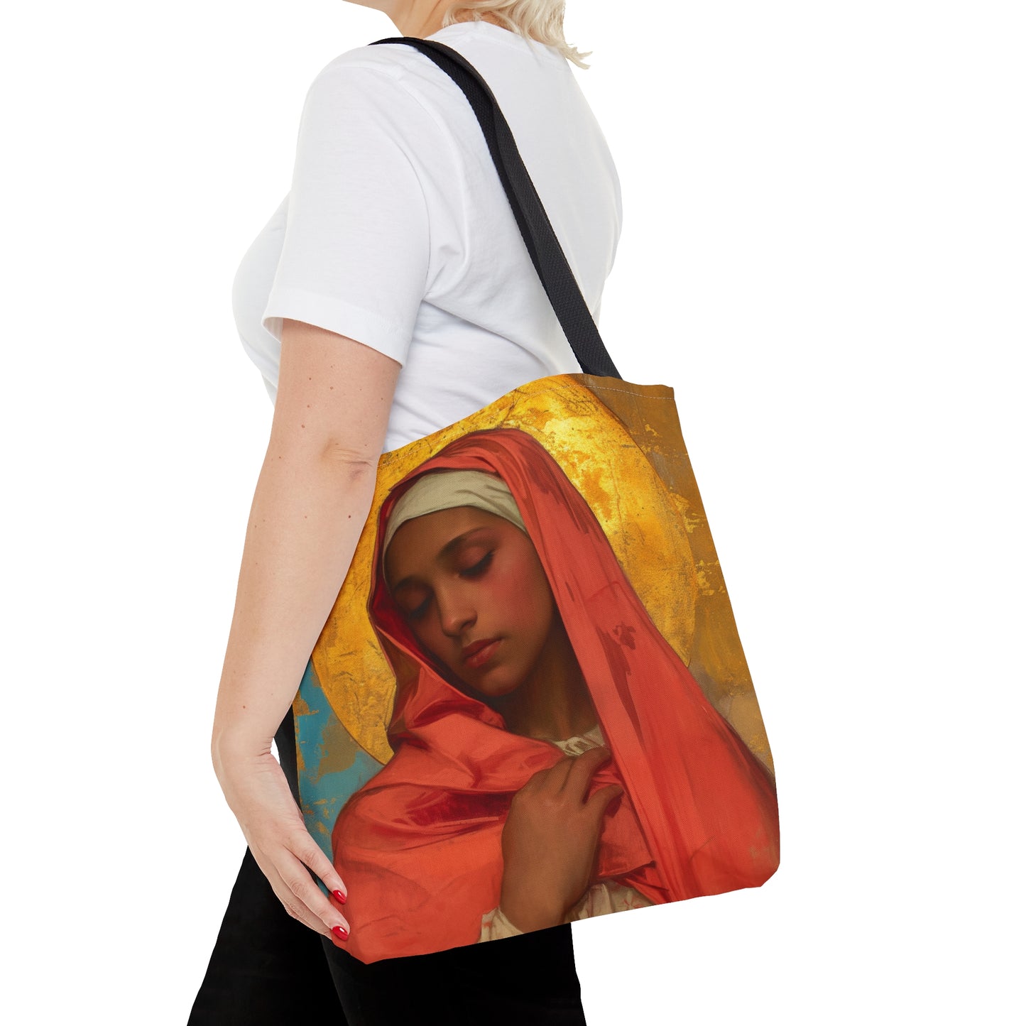 Saint Lea of Rome Tote Bag - Purse - Three sizes - Large Medium Small Faith Art Bag - Catholic faith inspired carry-all purse - Double Sided