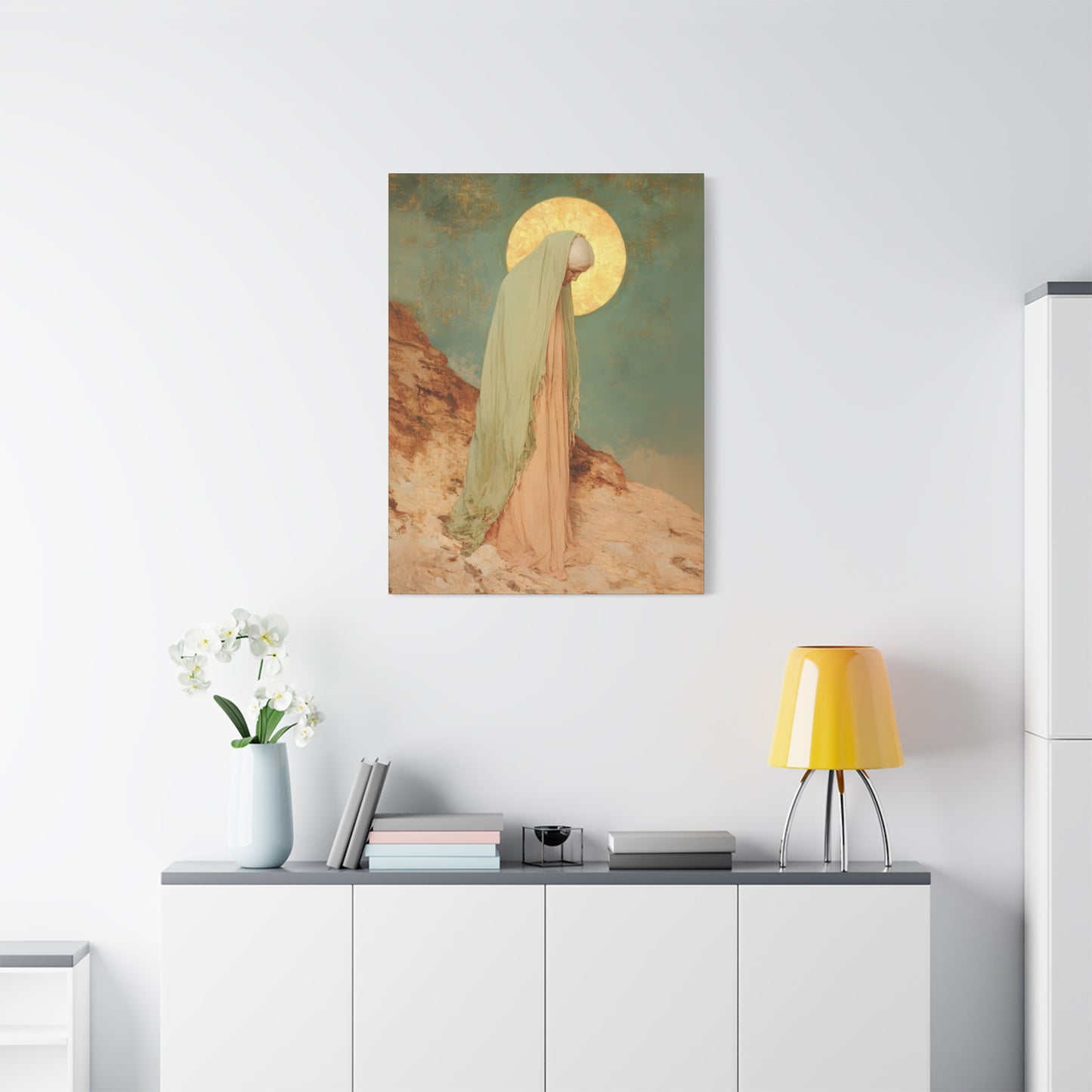Saint Melania the Elder - Desert Mother - Gallery Wrapped Canvas - Print - Religious Art for your Home - Catholic Art Print