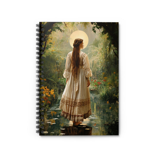Saint Narcisa de Jesús Martillo Moran Journal - Sanctified Souls Art - Religious Based Notebook - Spiral Notebook - Ruled Line