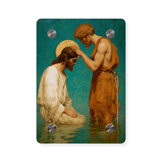 Saint John the Baptist, The Prophet and the Promise - Acrylic Wall Art Panel - Ready to Hang Acrylic Print - Catholic Saint Art