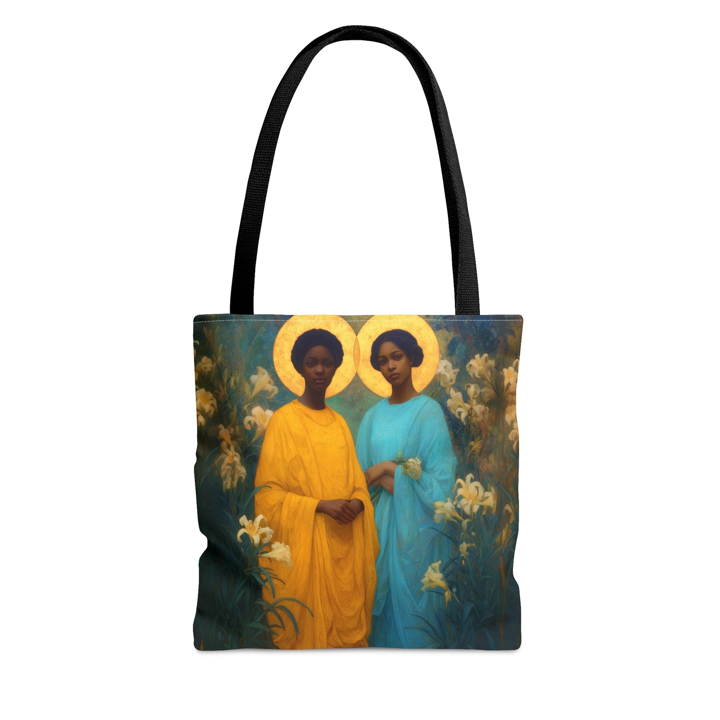 Saint Perpetua and Saint Felicity - Tote Bag - Large Medium Small Faith Art Bag - Bible Study Faith Purse - Double Sided