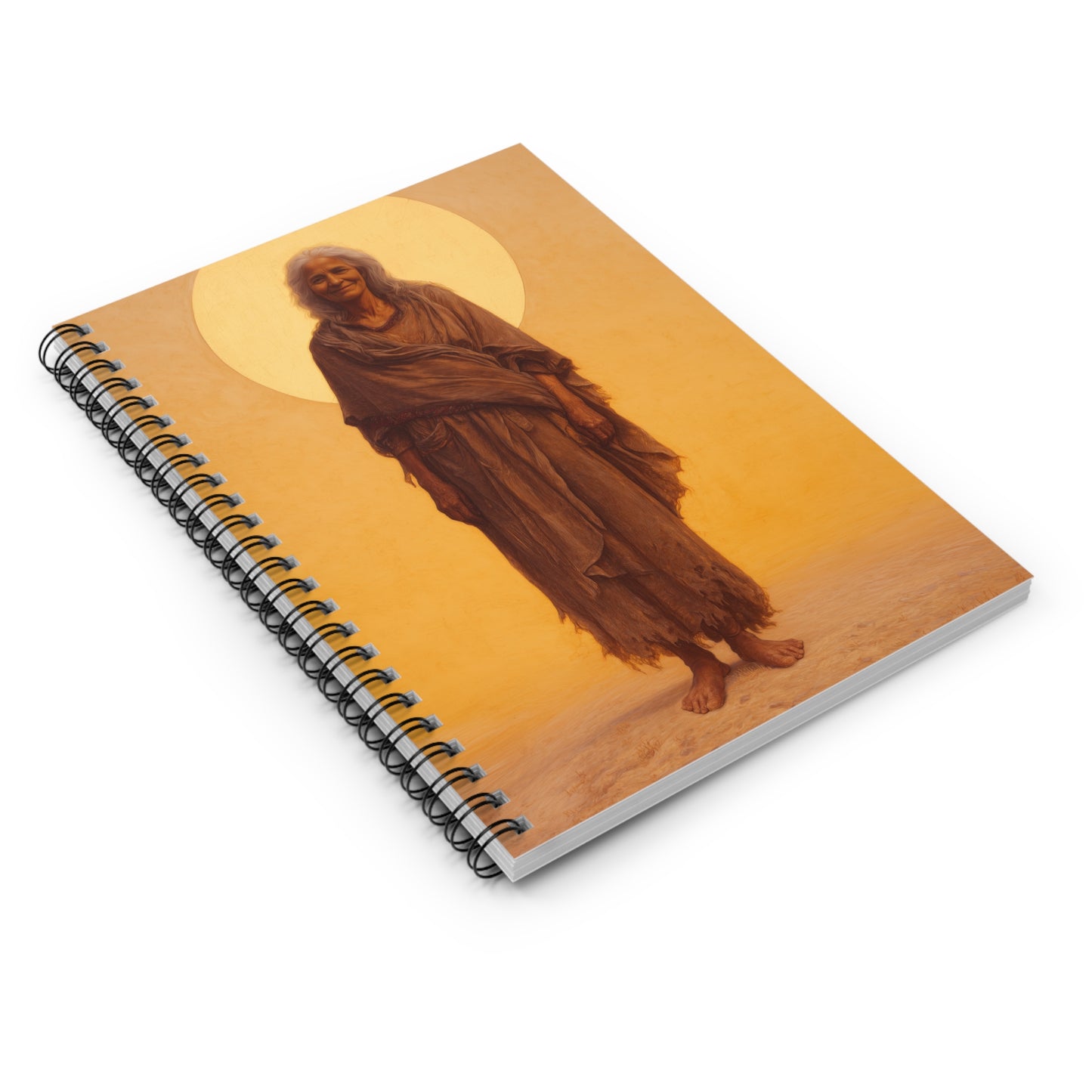 Saint Mary of Egypt - Desert Mother - Sanctified Souls Art - Religious Based Notebook - Spiral Notebook