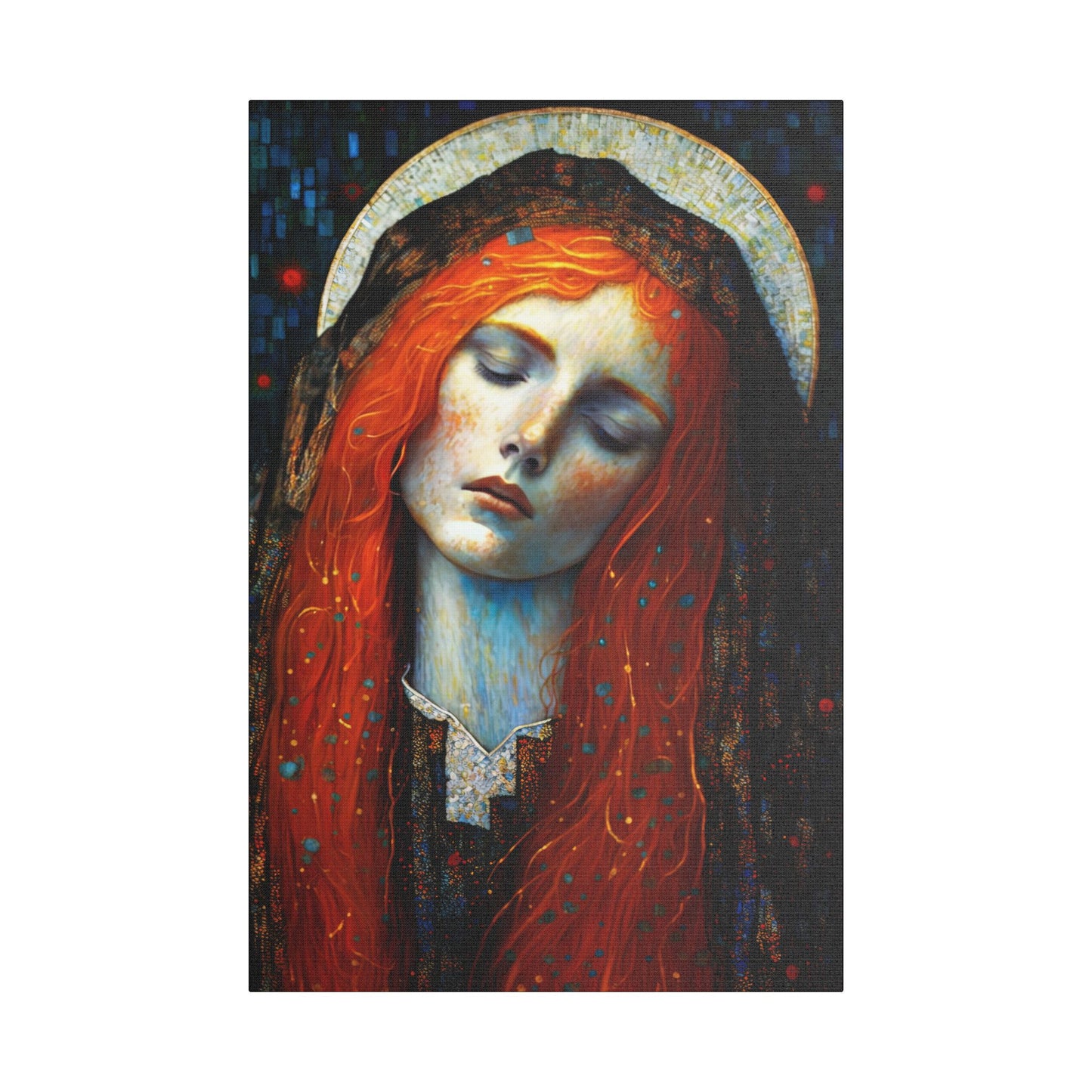 Embracing Grace - Saint Mary Magdalene Canvas Print - Multiple Sizes - Catholic Home art - Museum Wrapped Canvas - Sanctified Souls Print