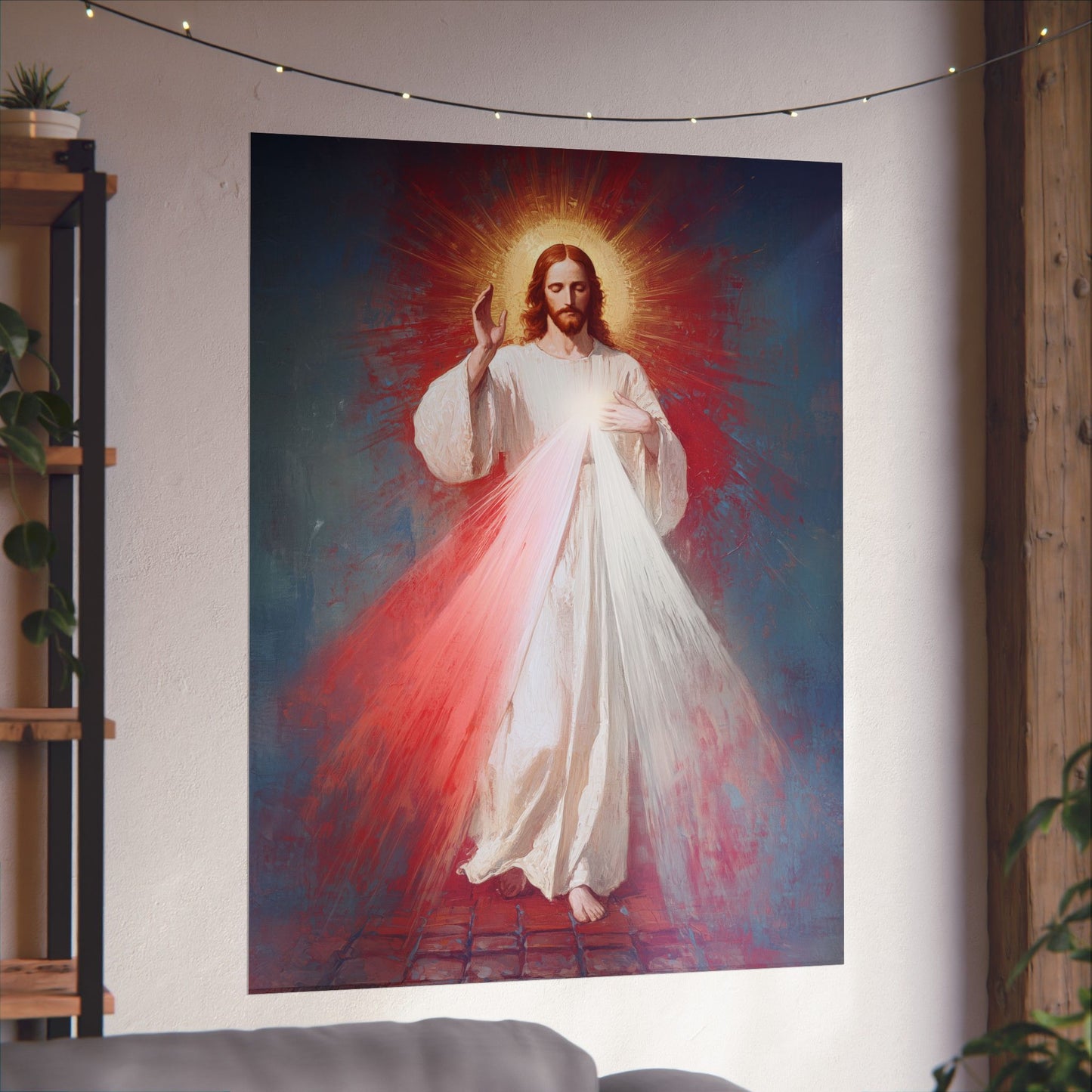 The Divine Mercy - Our Lord Jesus Christ  - Sanctified Souls Print - Multiple Sizes - Premium Matte Vertical Posters
