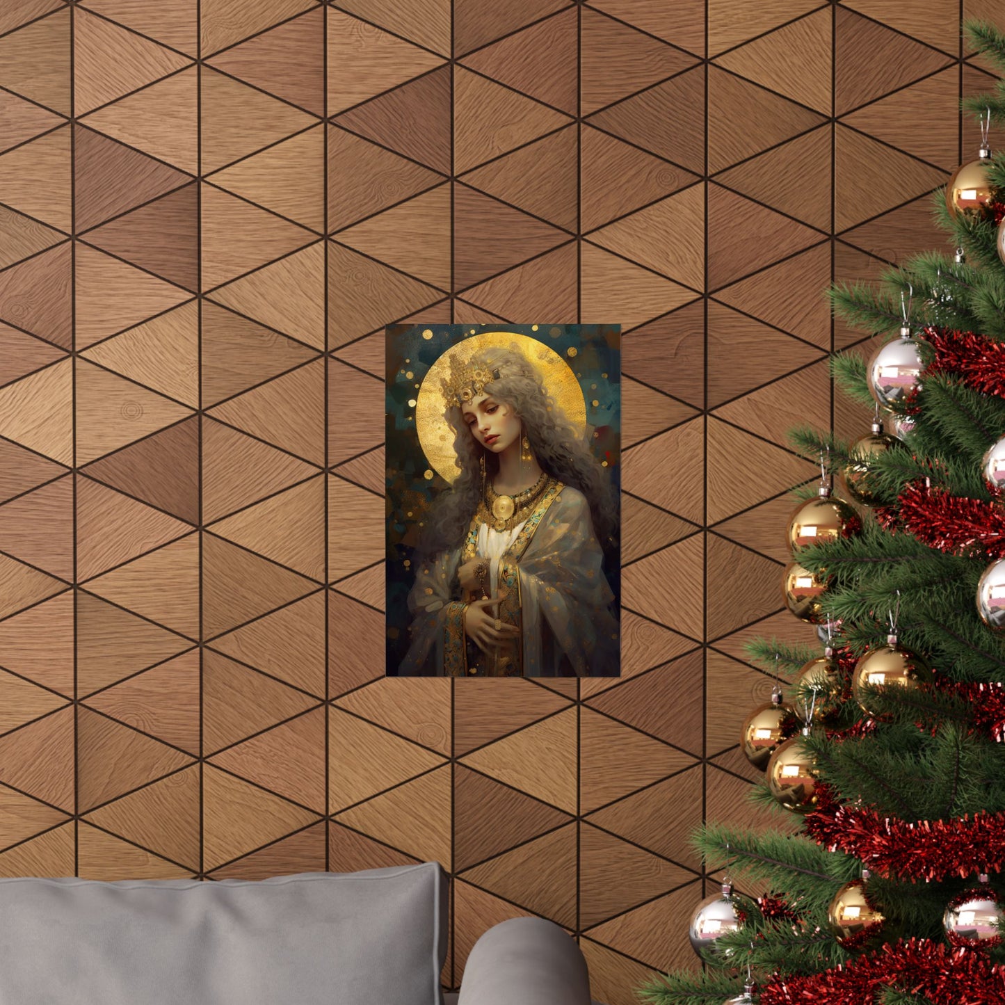 Saint Catherine of Alexandria - Sanctified Souls Print - Multiple Sizes - Premium Matte Vertical Posters
