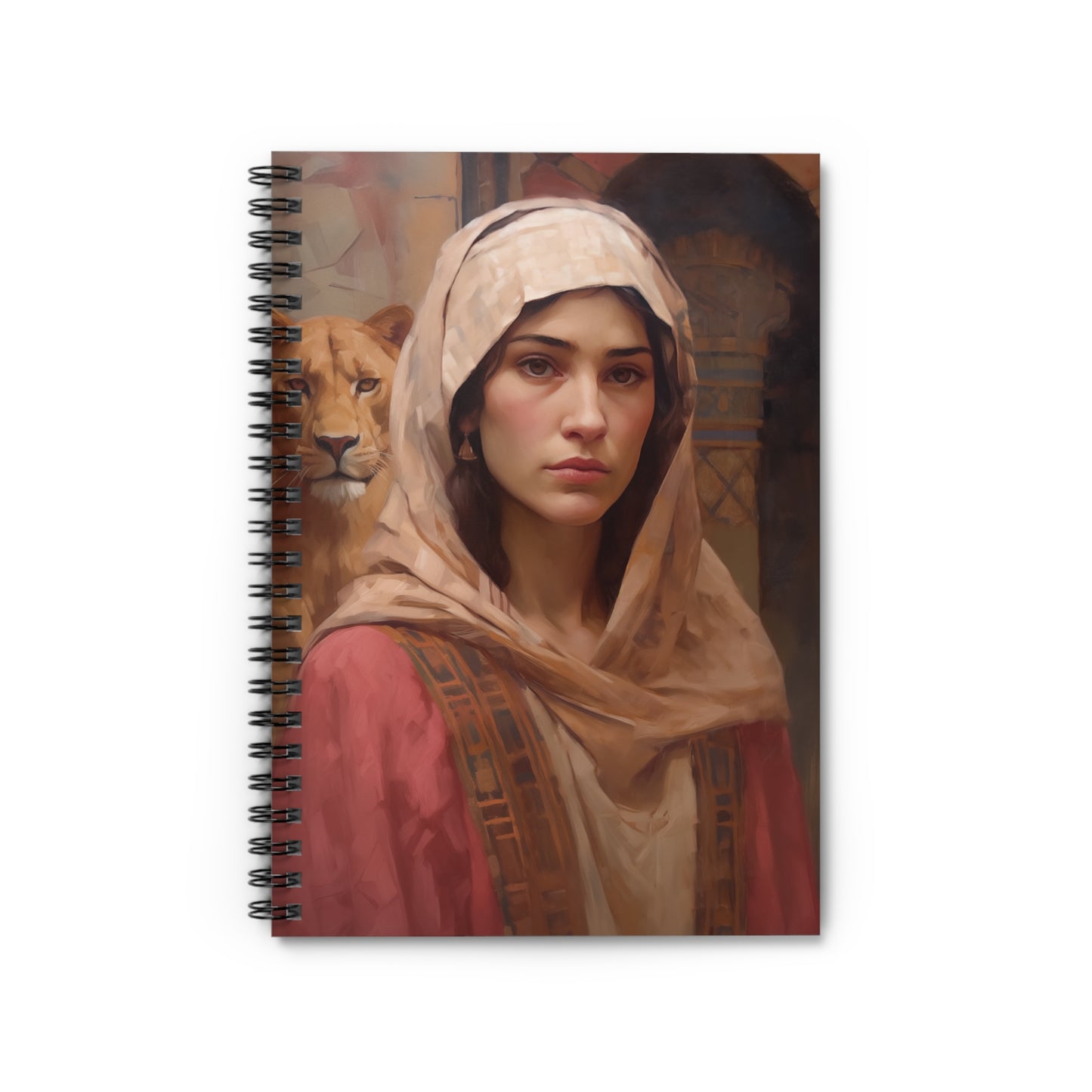 Saint Daria Journal - Sanctified Souls Art - Religious Based Notebook - Spiral Notebook - Ruled Line
