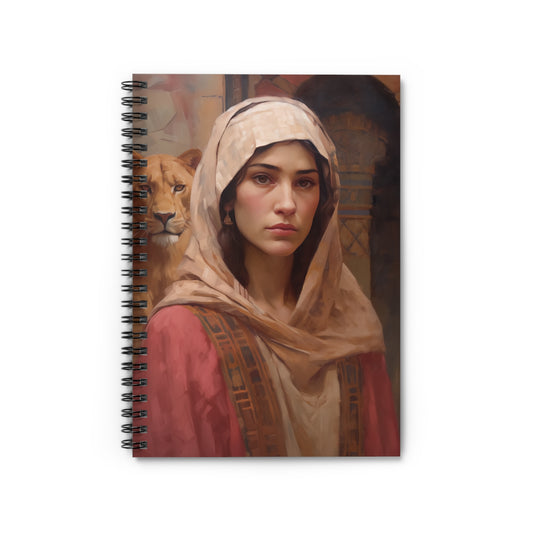 Saint Daria Journal - Sanctified Souls Art - Religious Based Notebook - Spiral Notebook - Ruled Line