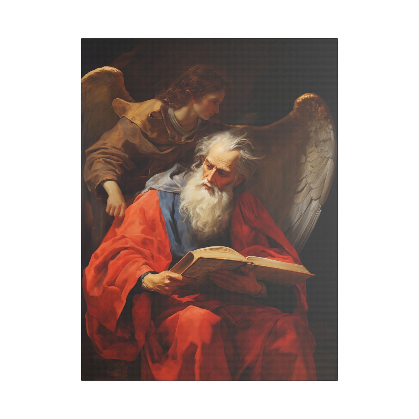 Saint Matthew the Apostle - Museum Wrapped Canvas - Sanctified Souls Print - Religious Art for your Home
