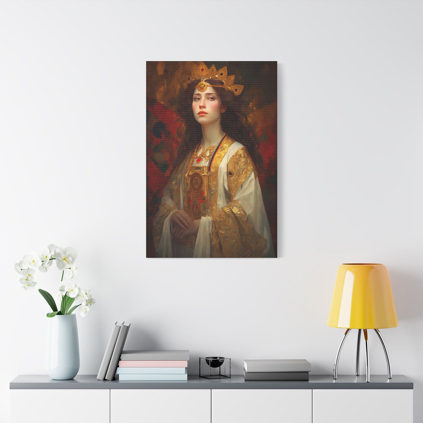 Saint Barbara Canvas Print - Multiple Sizes - Catholic Home art - Museum Wrapped Canvas - Sanctified Souls Print