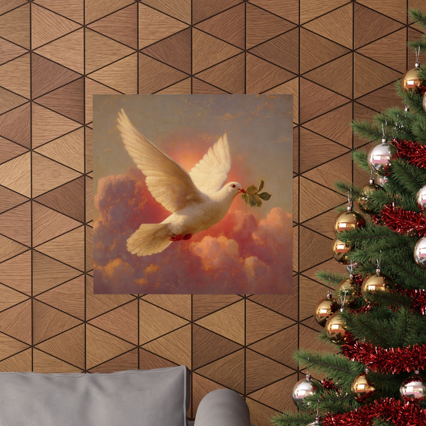 The Spirit Who Restored the Horizon - Holy Spirit - The Dove - Sanctified Souls Print - Multiple Sizes - Premium Matte Vertical Posters