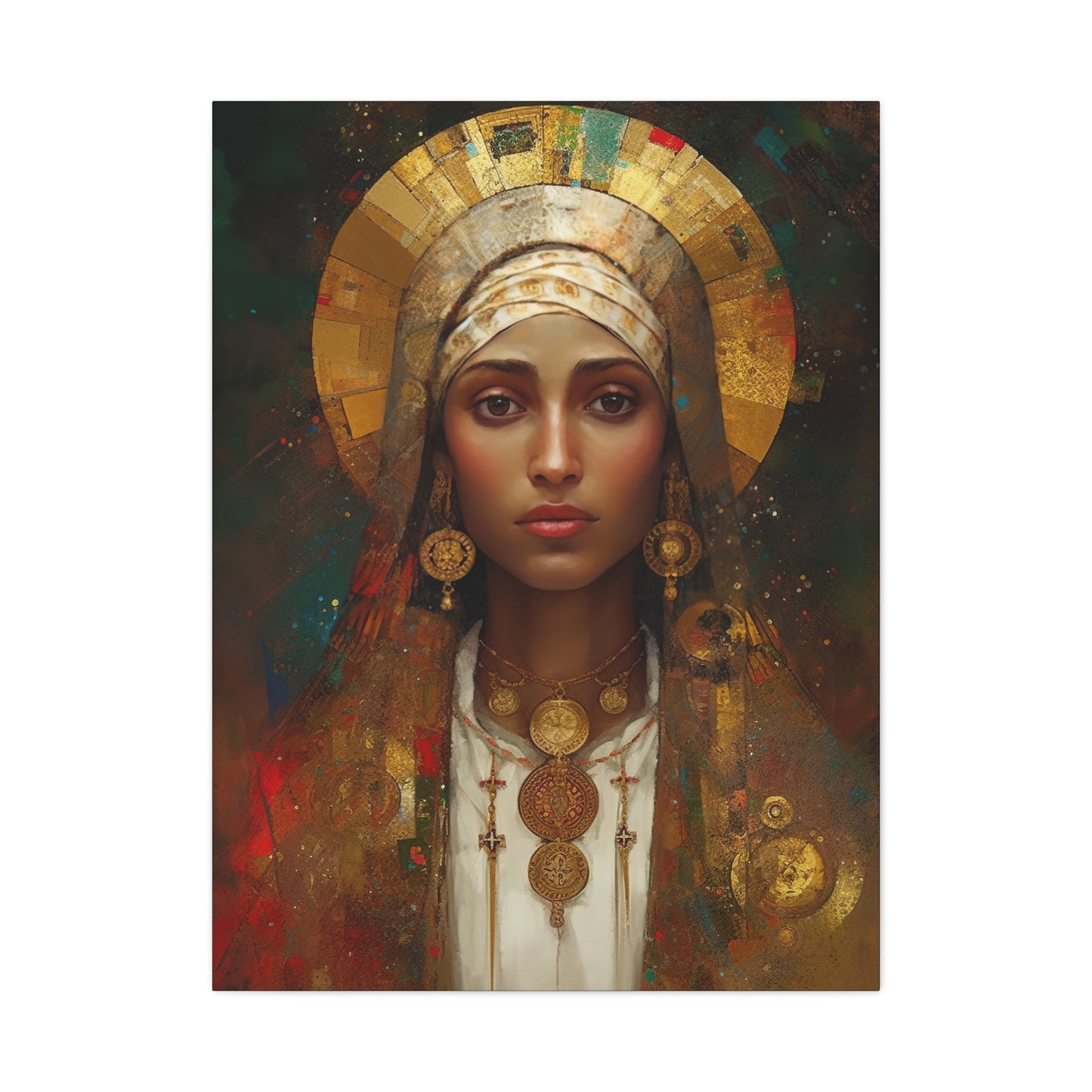 Saint Julia of Carthage - Museum Wrapped Canvas - Sanctified Souls Print - Religious Art for your Home