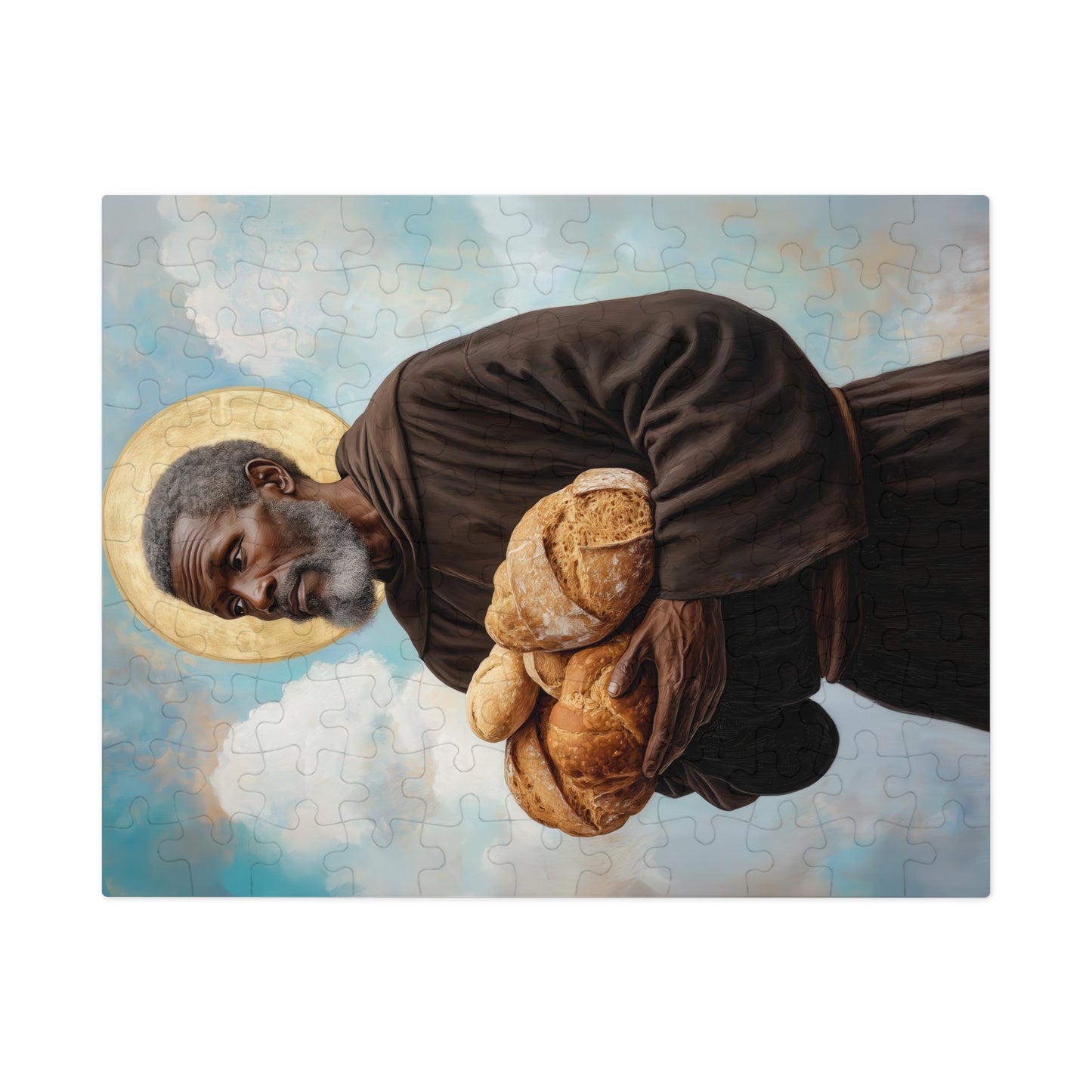 Saint Benedict the Moor - Puzzle and Keepsake Tin - Religious Jigsaw Puzzle (30, 110, 252, 500,1000-Piece) - Religious Puzzle