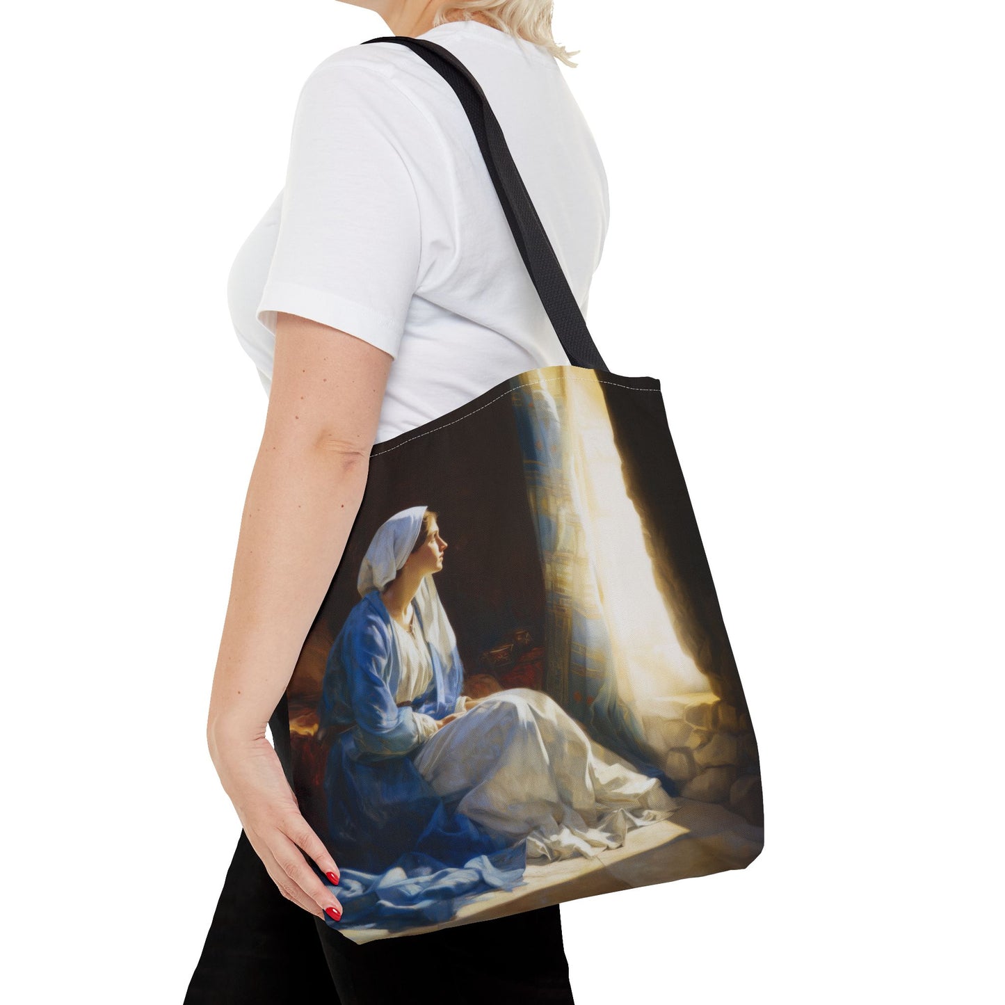 Mary's Yes - Quiet Fiat - Mother Mary - Marian Art - Tote Bag - Large Medium Small Faith Art Bag - Tote Purse
