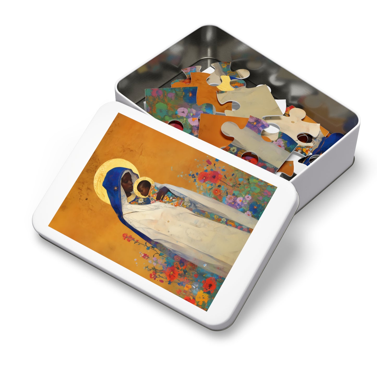 The Divine Embrace- Our Lady of Kibeho's Love - Puzzle and Keepsake Tin - Religious (30, 110, 252, 500,1000) - Religious Puzzle - Religious