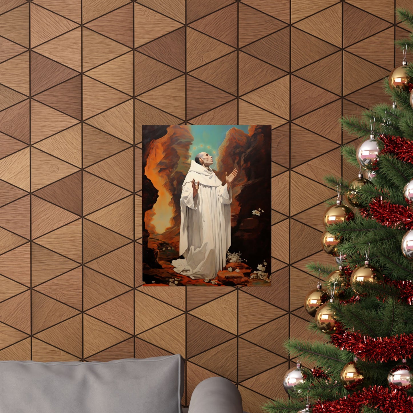 Saint Bruno Print - Sanctified Souls Print - Multiple Sizes - Premium Matte Vertical Posters
