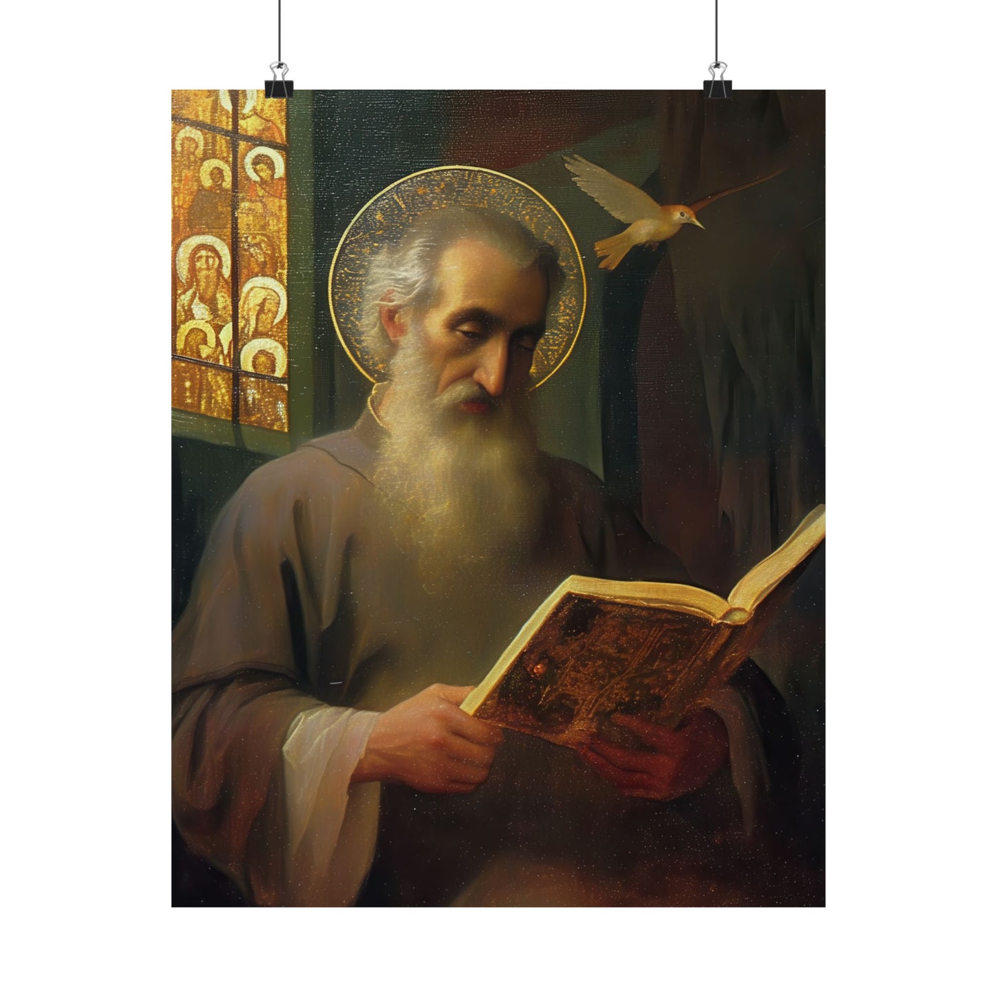 Saint Issac of Armenia - Sanctified Souls Print - Multiple Sizes - Premium Posters - Catholic Art - Christian Home Decor Artwork