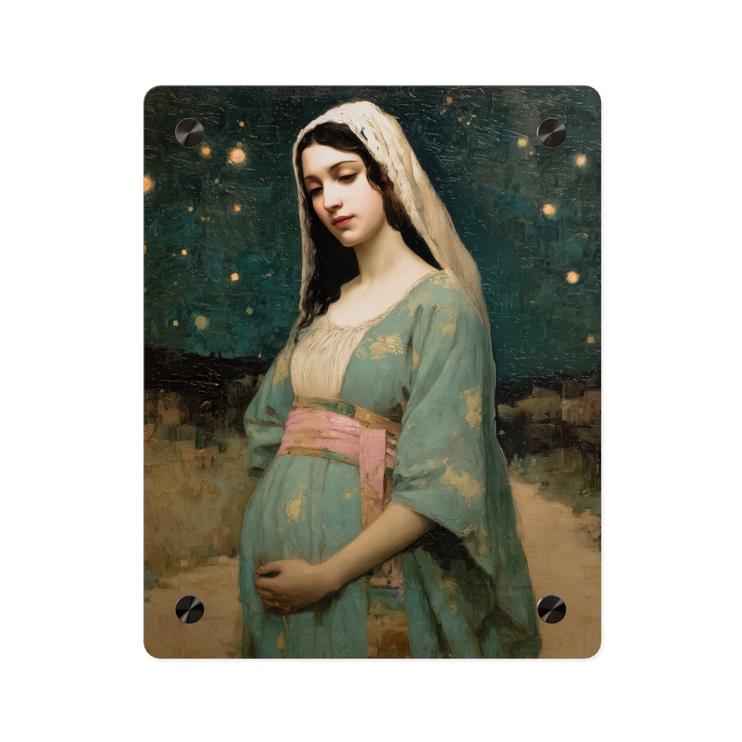 Our Lady of 'O' - Our Lady of Expectation - Mother Mary - Marian Art - Wall Art Panel - Ready to Hang Acrylic Print - Catholic Art