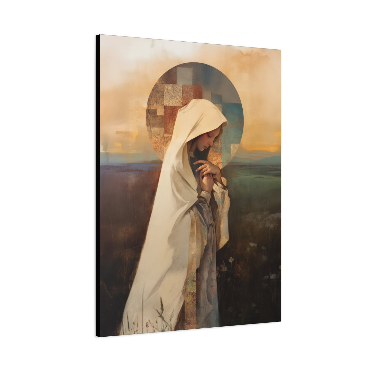 Our Lady of the Prairie - Multiple Sizes - Catholic Home art - Museum Wrapped Canvas - Sanctified Souls Print