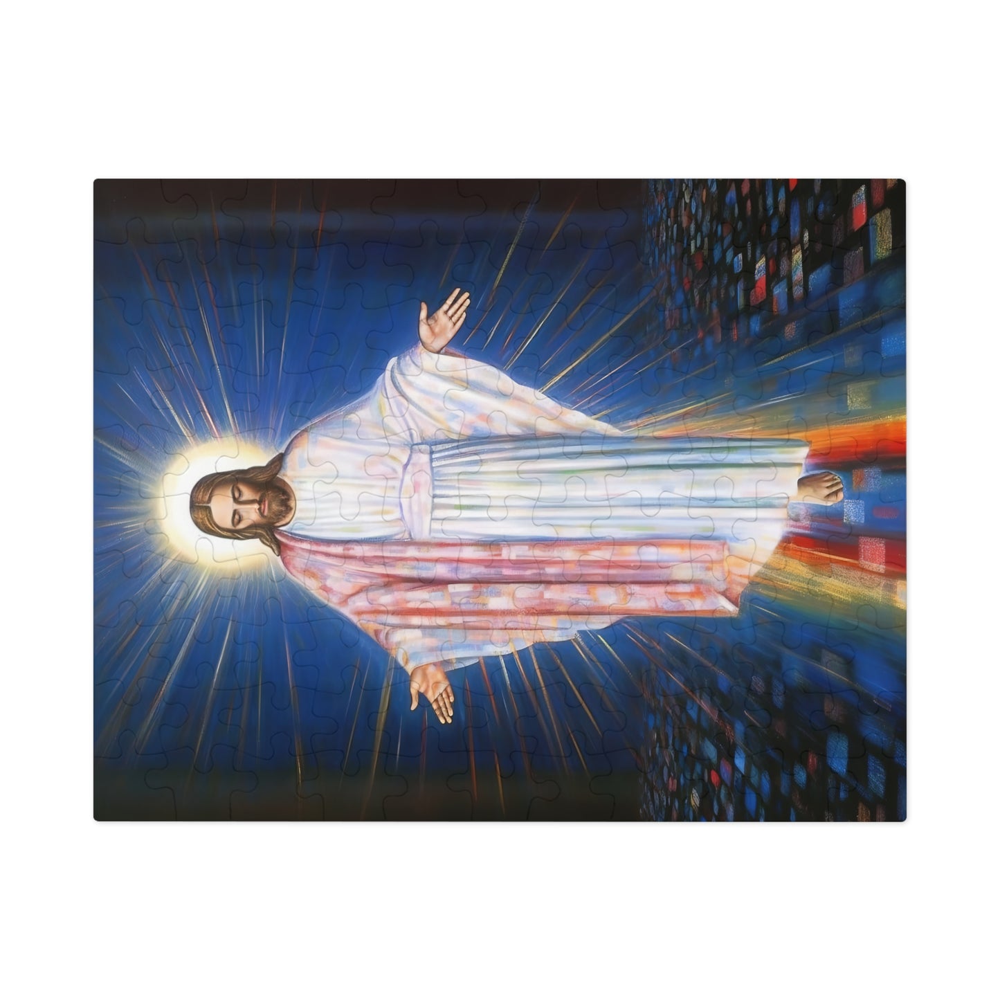 The Divine Christ - Puzzle and Keepsake Tin - Religious Jigsaw Puzzle (30, 110, 252, 500,1000-Piece) - Religious Puzzle