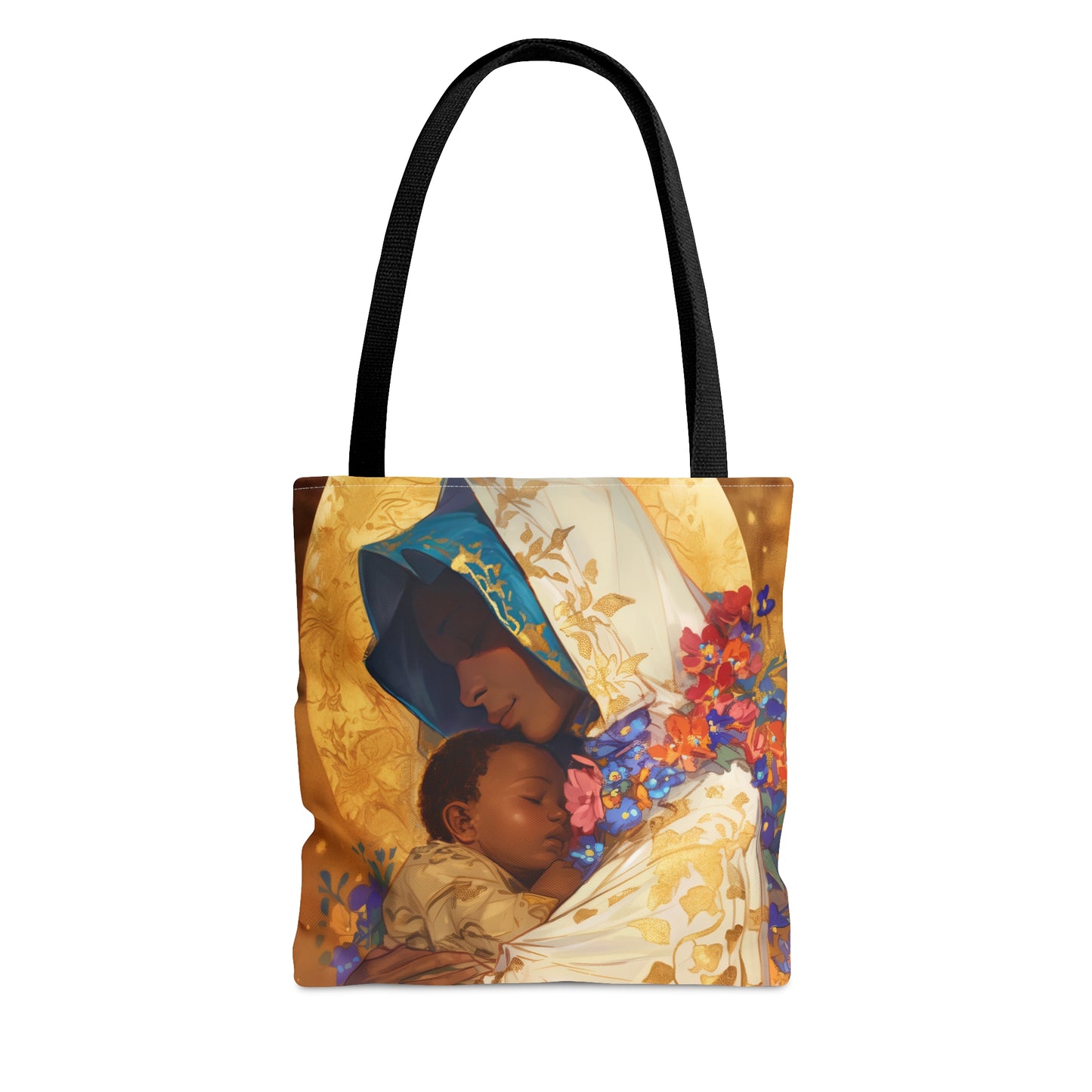 Divine Radiance- Our Lady of Kibeho's Blessing Tote Bag - Large Medium Small Faith Art Bag - Catholic Faith Purse - Religious Carry All