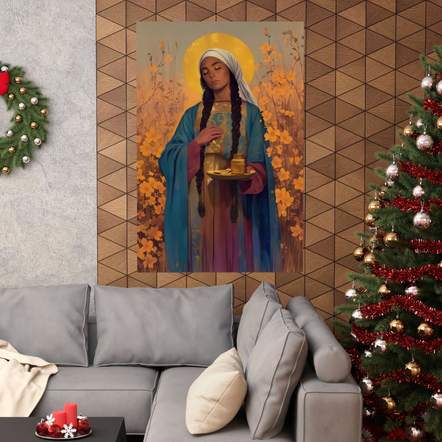 Saint Hermione of Ephesus - Sanctified Souls Print - Multiple Sizes - Premium Matte Vertical Posters