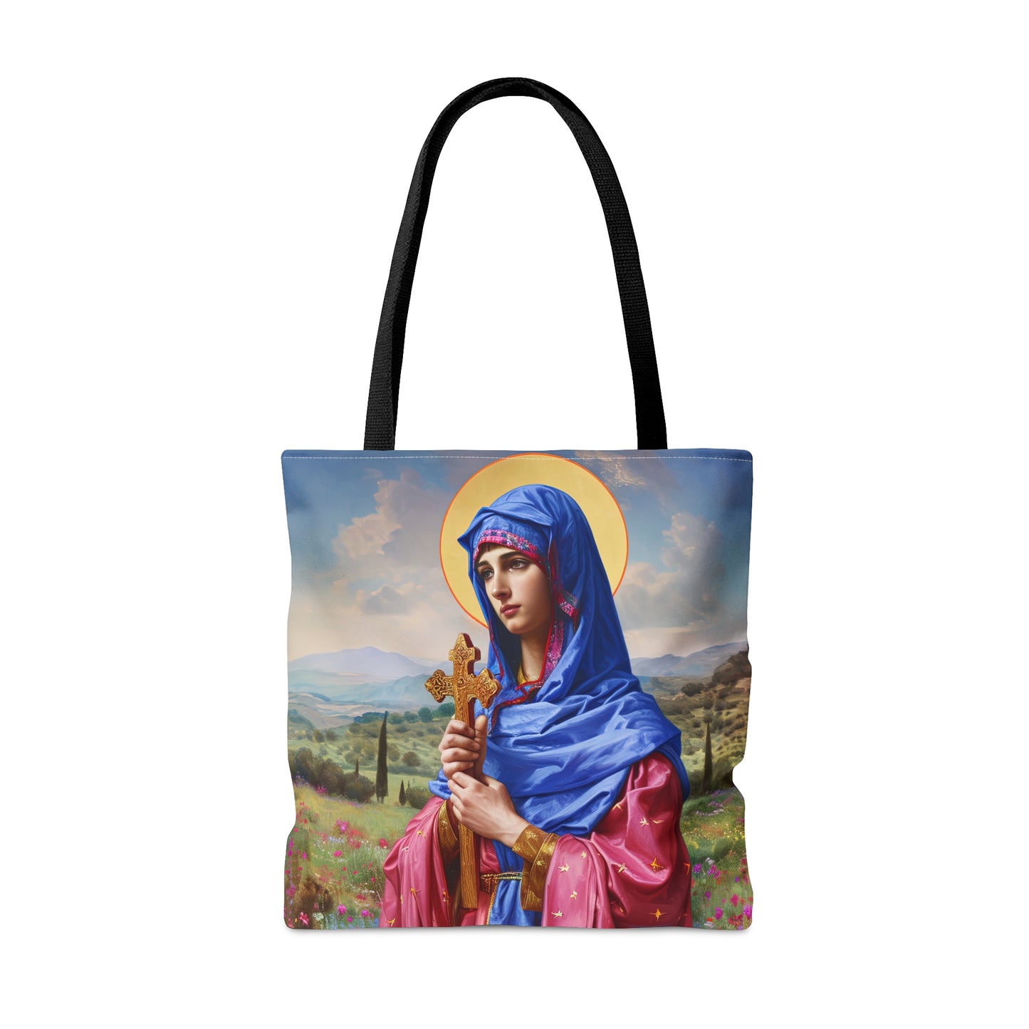 Saint Anysia of Salonika Tote Bag - Large Medium Small Faith Art Bag - Re usable Tote Purse - Double Sided - Catholic Art Bag