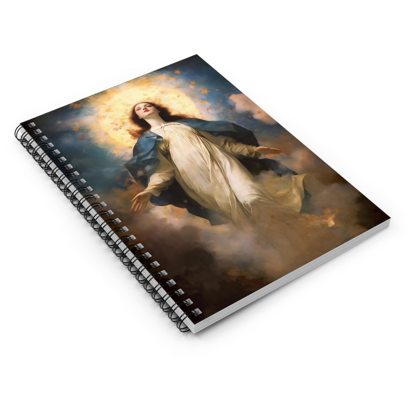 The Assumption of Mary Journal - Sanctified Souls Art - Religious Based Notebook - Spiral Notebook - Ruled Line