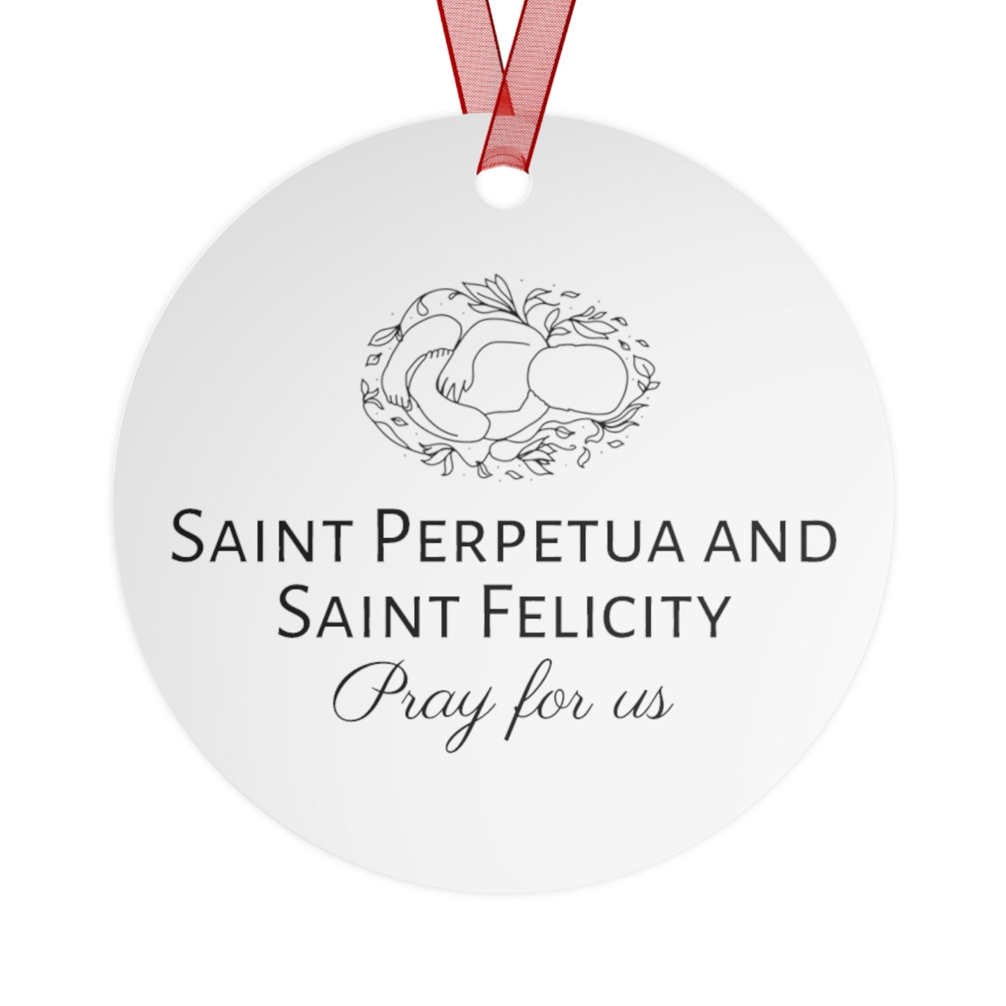 Saints Perpetua and Saint Felicity - Religious Holiday Christmas Ornament and Keepsake - Double sided Keepsake Religious Ornament