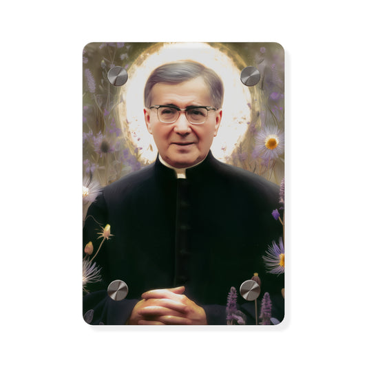 Saint Josemaría Escrivá de Balaguer Acrylic Wall Art Panel - Ready to Hang Acrylic Print - Catholic Saint Art