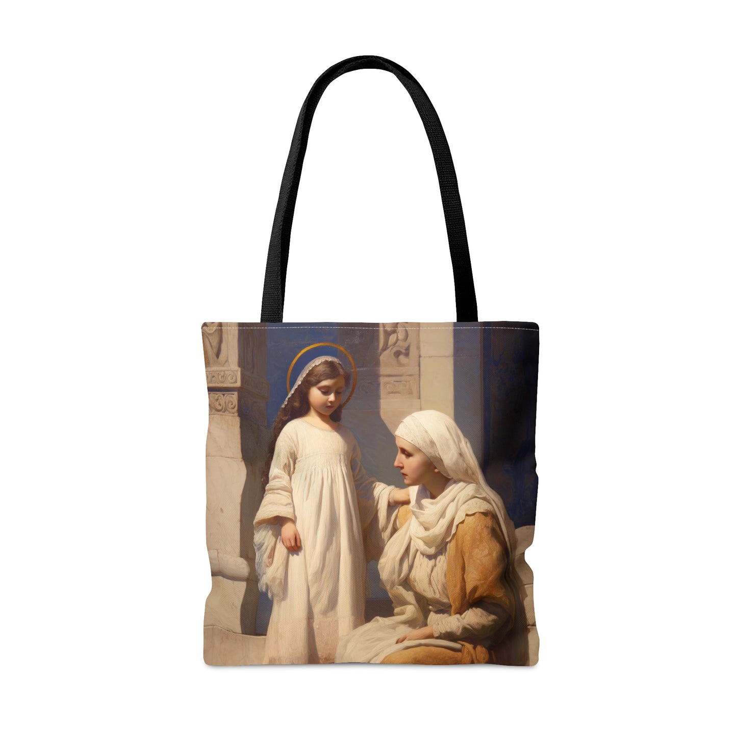 The Feast of the Presentation of the Blessed Mary Tote Bag - Large Medium Small Faith Art Bag - Catholic Faith Purse - Double Sided