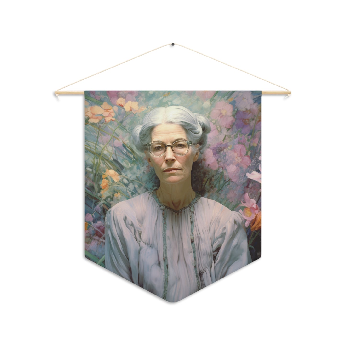 Servant of God Dorothy Day Pennant / Banner / Wall Hanging - Prayer room art - 18" x 21" - Catholic prayer Religious - Large Banner