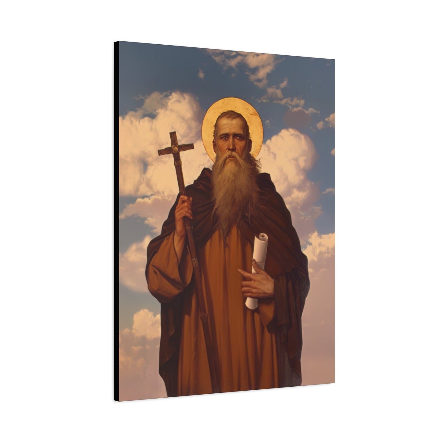 Saint Joannicus the Great / Loannikios of Mount Olympus - Gallery Wrapped Canvas - Print - Religious Art for your Home - Catholic Art Print