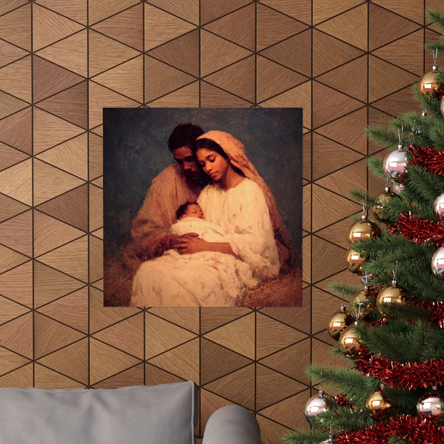 Love Made Visible in the Holy Family - Sanctified Souls Print - Multiple Sizes - Premium Matte Vertical Posters