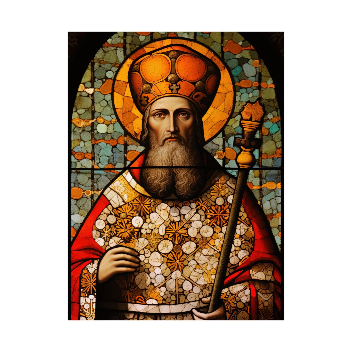 Saint Henry the II - Sanctified Souls Print - Multiple Sizes - Premium Matte Vertical Posters