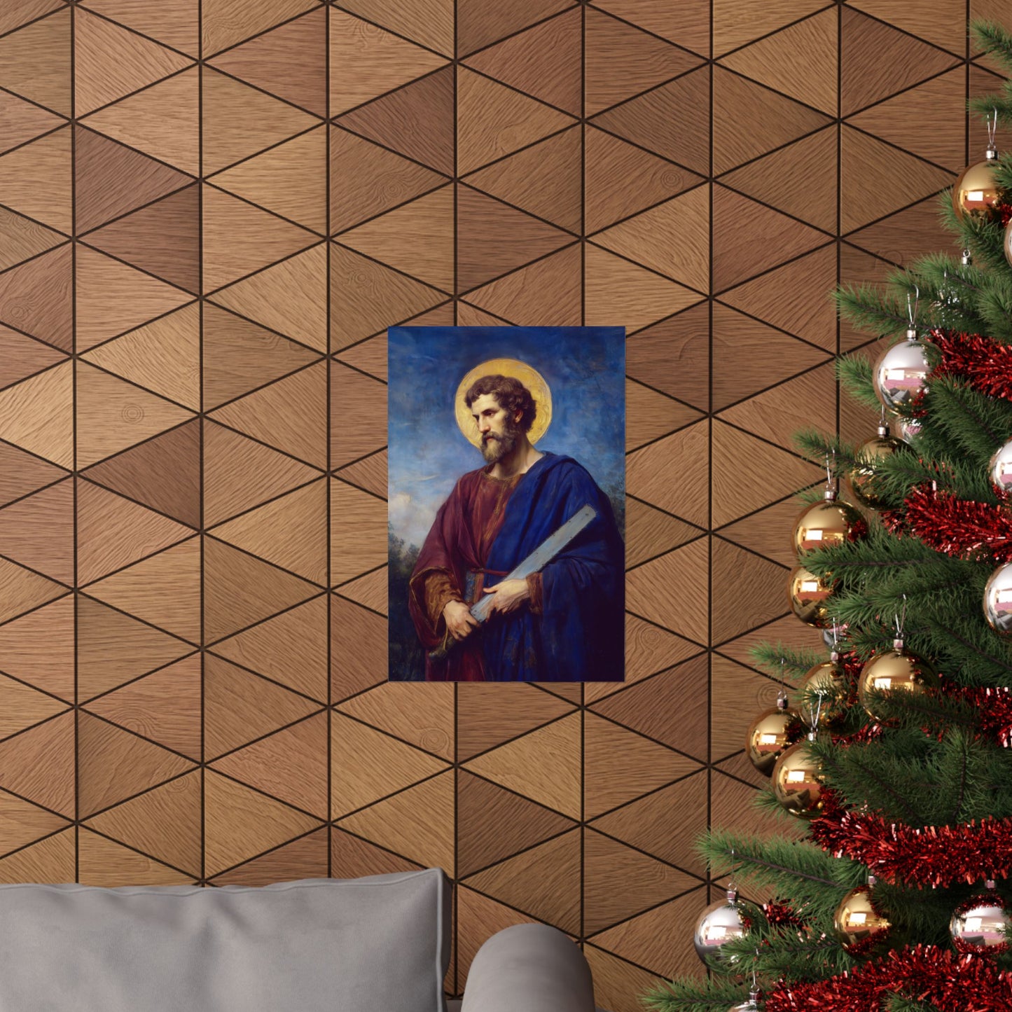 Saint Simon the Apostle  - Sanctified Souls Print - Multiple Sizes - Premium Matte Vertical Posters