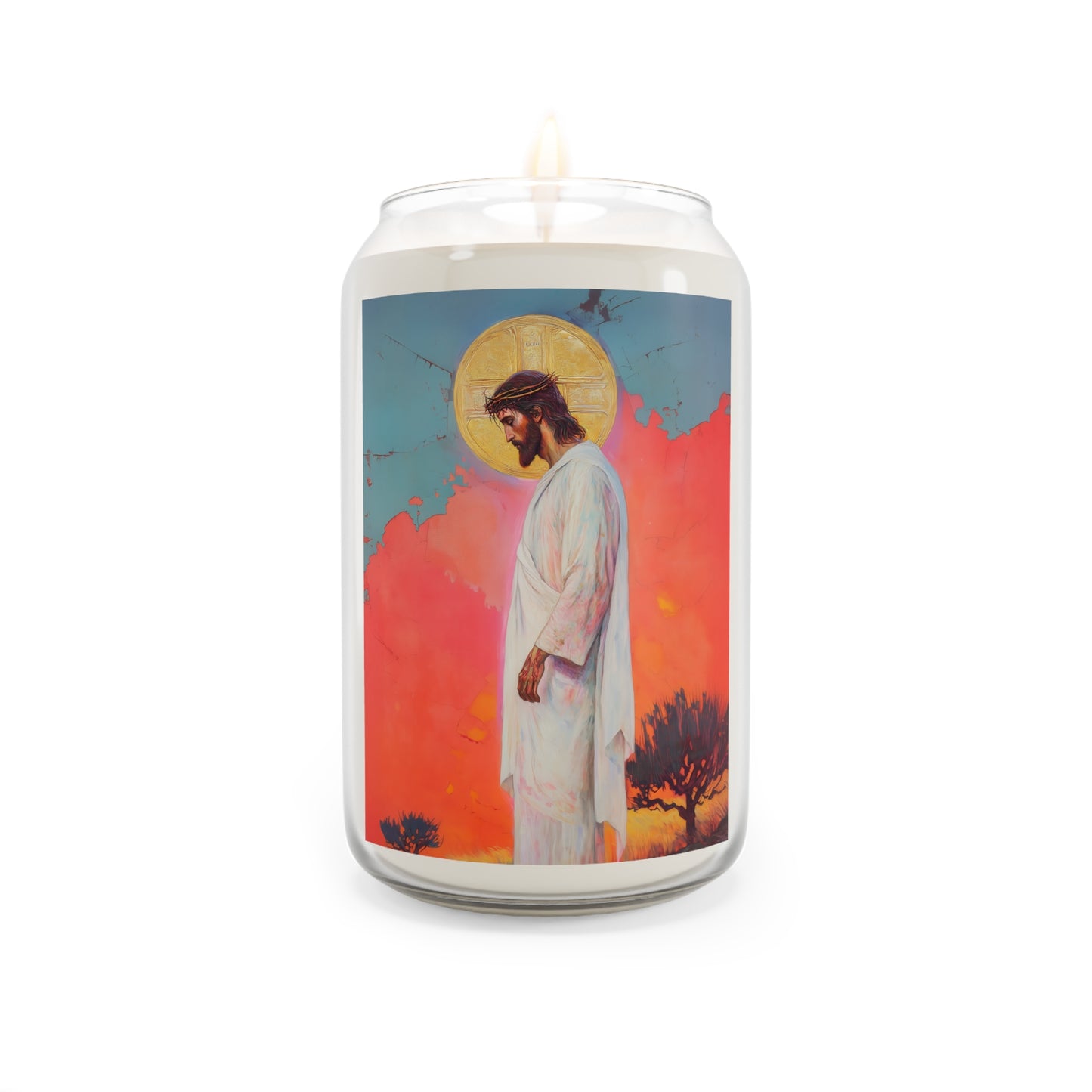 From the Tomb, Eternal Life - Scented Prayer Candle, 13.75oz - Tall Size - Religious Prayer Candle - Catholic Art