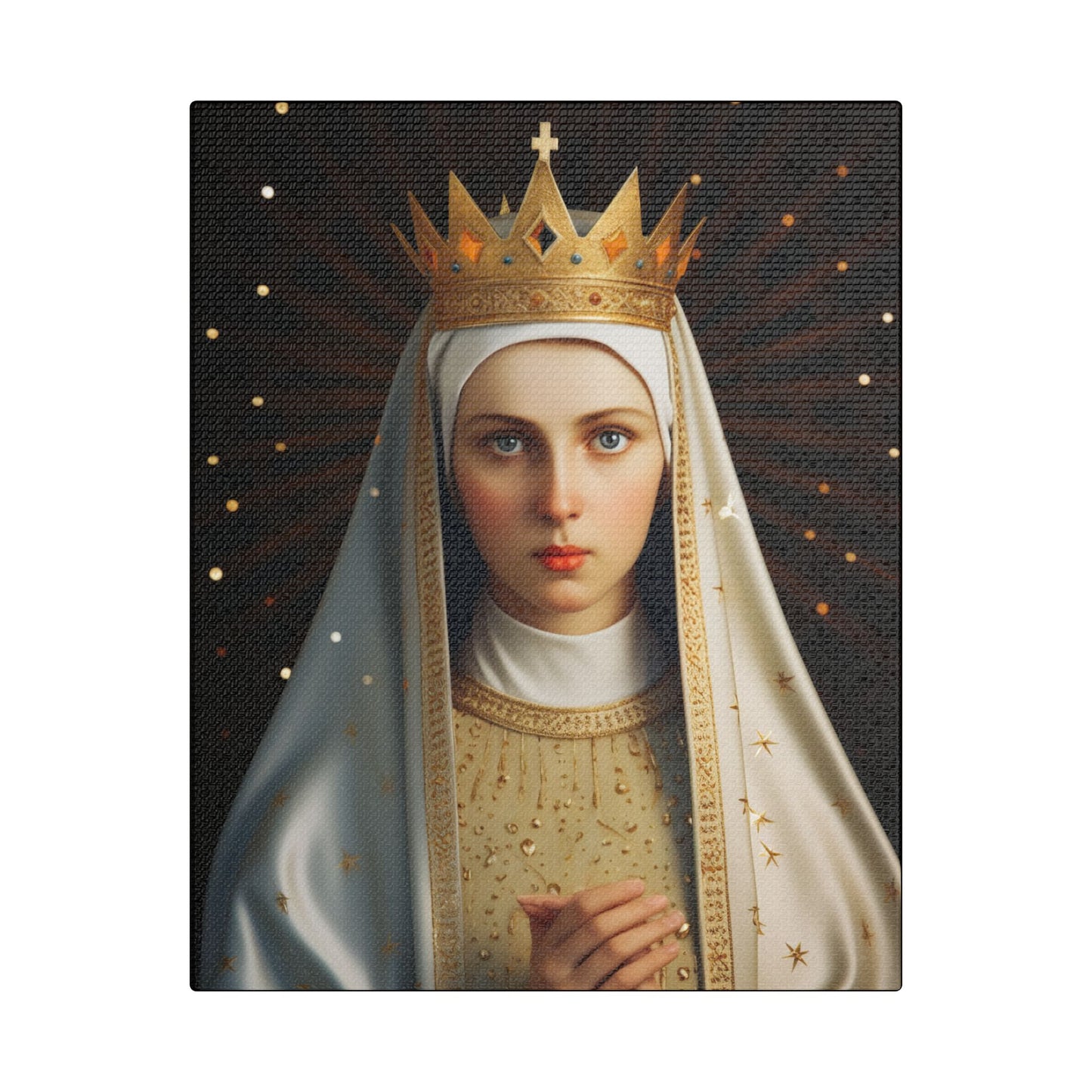Saint Kinga of Poland Canvas Print - Multiple Sizes - Catholic Home art - Museum Wrapped Canvas - Sanctified Souls Print