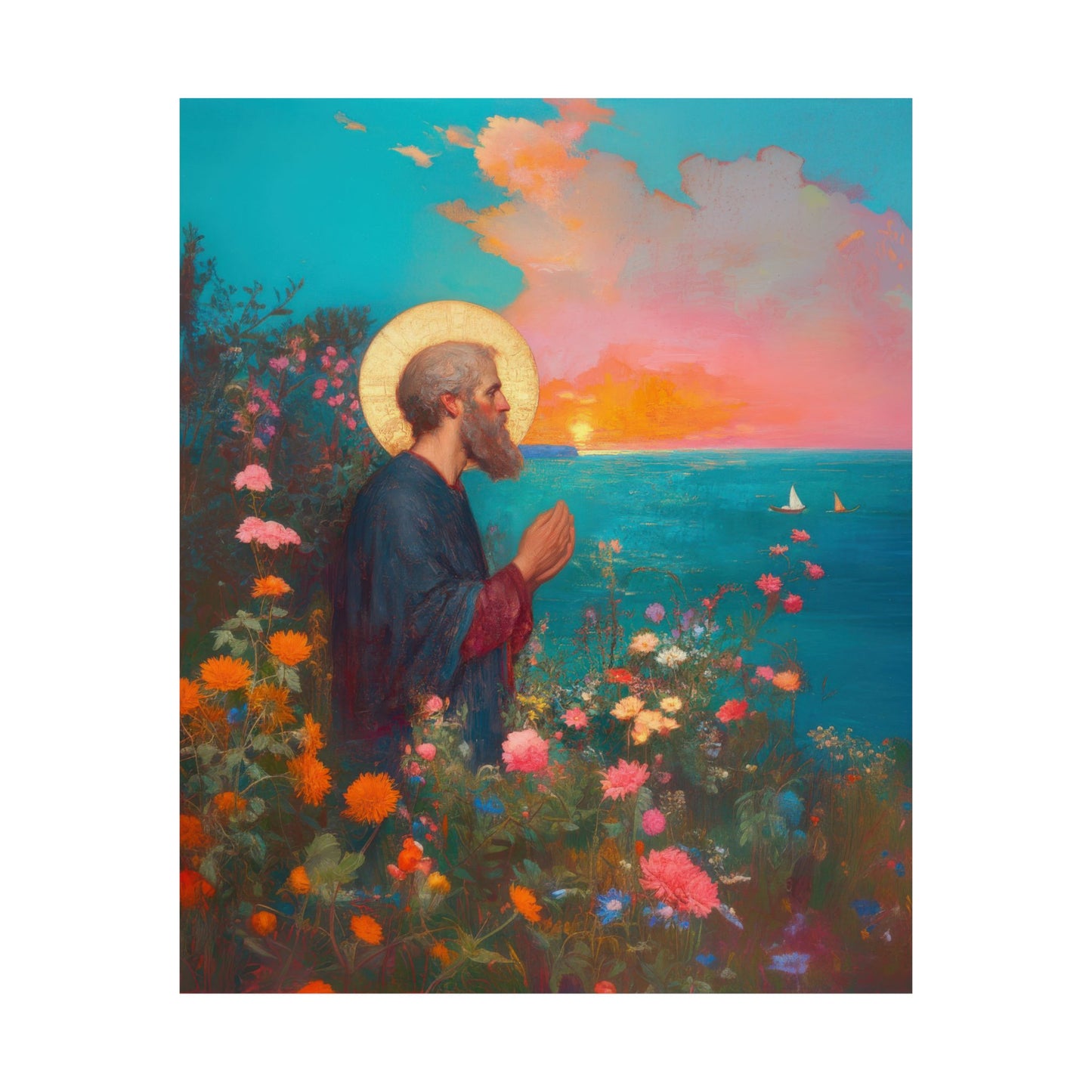Saint Philip the Apostle - Sanctified Souls Print - Multiple Sizes - Premium Matte Vertical Posters