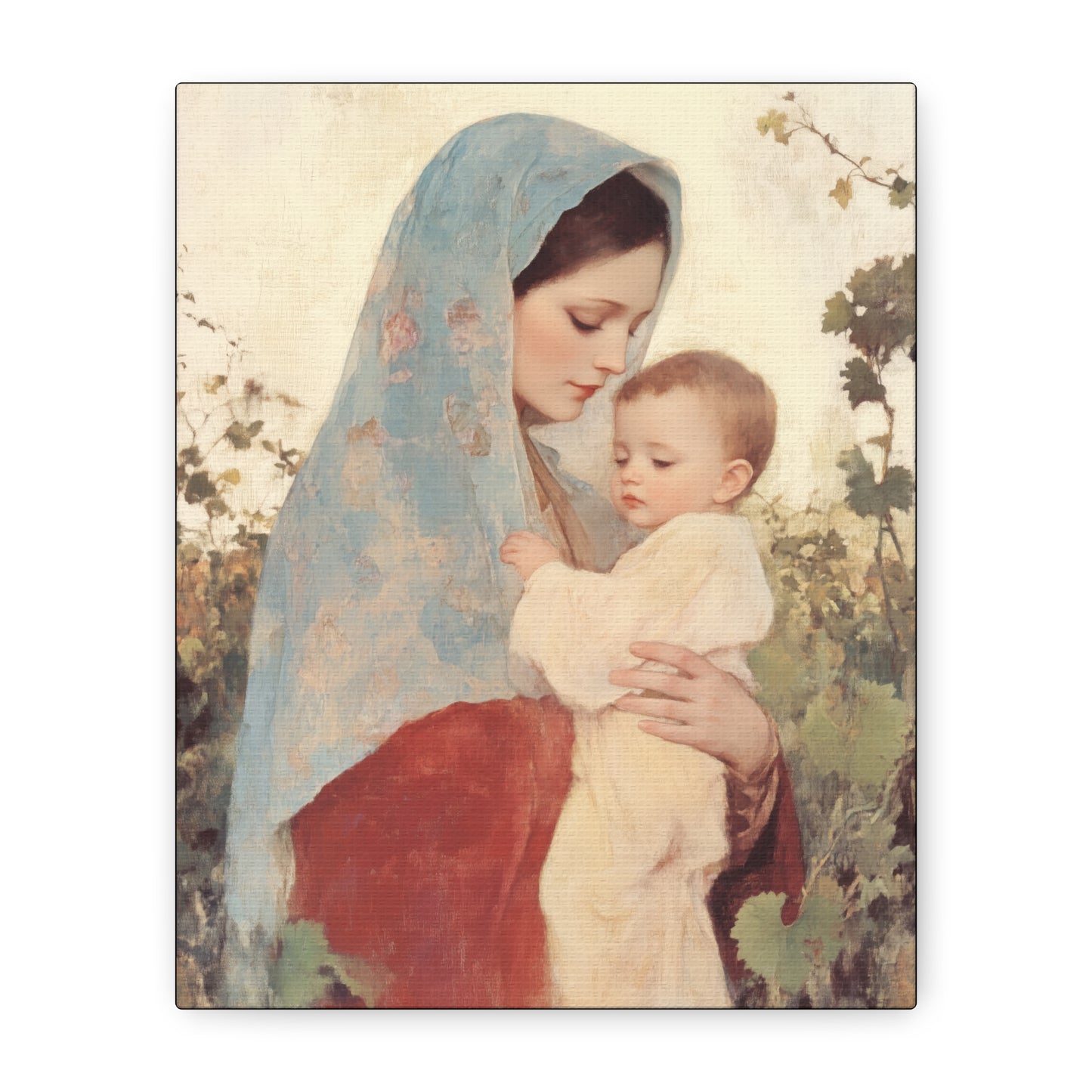 Our Lady of the Grapes / Out Lady of the Harvest - Gallery Wrapped Canvas - Print - Religious Art for your Home - Catholic Art
