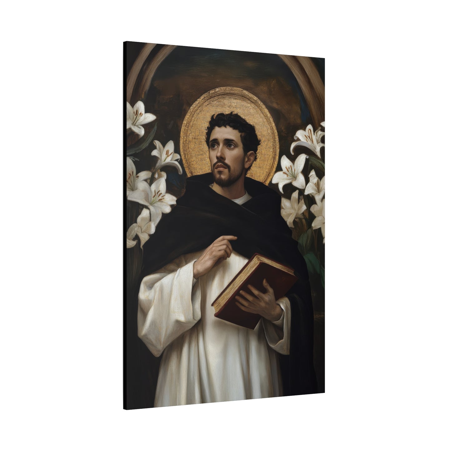 Saint Dominic -  Museum Wrapped Canvas - Sanctified Souls Print - Religious Art for your Home - Catholic Patron Saint Art