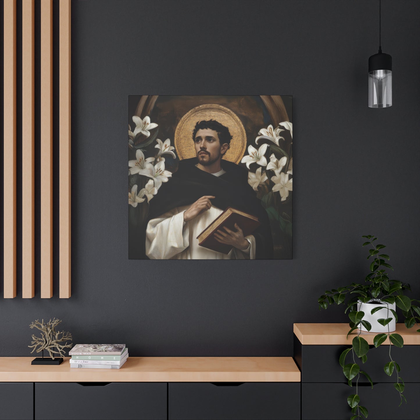 Saint Dominic -  Museum Wrapped Canvas - Sanctified Souls Print - Religious Art for your Home - Catholic Patron Saint Art