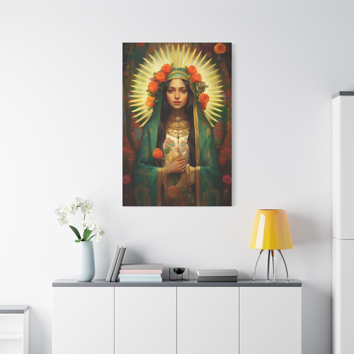 Patroness of Hope Our Lady of Guadalupe Museum Wrapped Canvas Print - Multiple Sizes - Catholic Home art