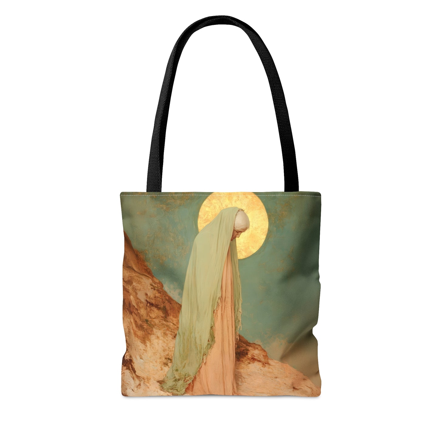 Saint Melania the Elder - Desert Mother - Tote Bag - Large Medium Small Faith Art Bag - Catholic Faith Purse