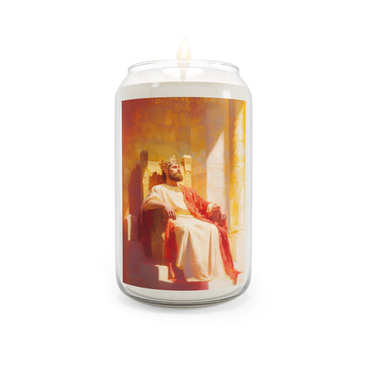 King Solomon: Keeper of God's Understanding - Scented Prayer Candle, 13.75oz - Tall Size - Religious Prayer Candle