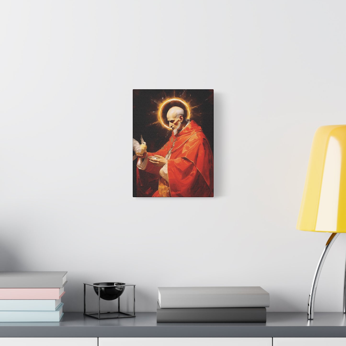 Pope Saint Gregory the Great  - Museum Wrapped Canvas - Sanctified Souls Print - Religious Art for your Home